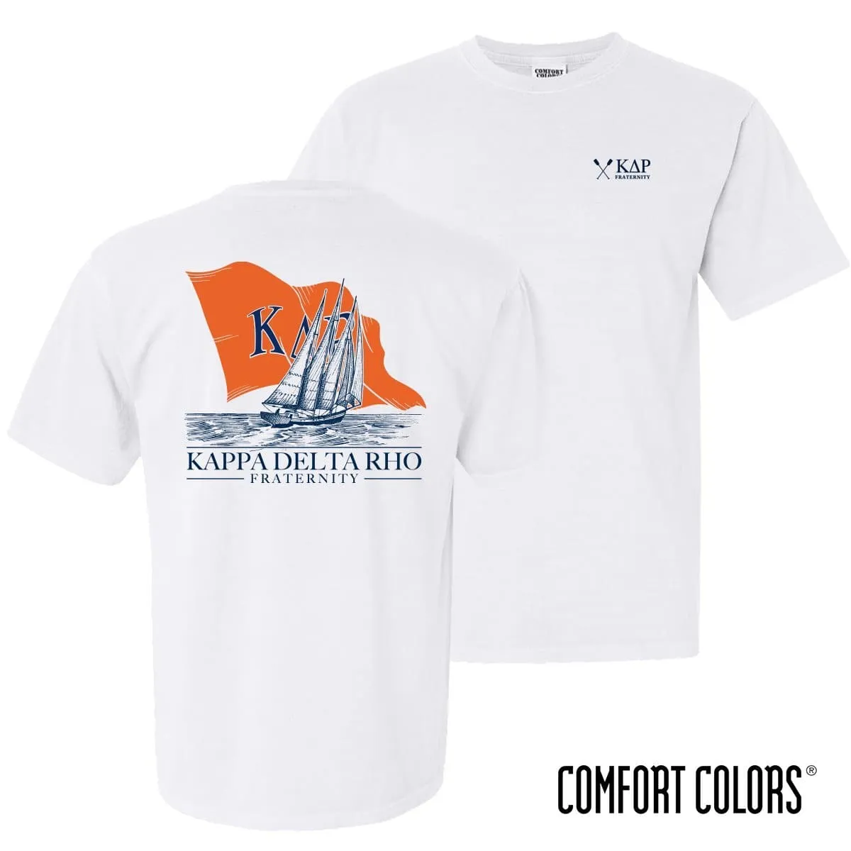 KDR Comfort Colors White Seafarer Short Sleeve Tee