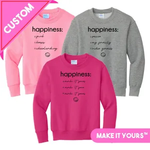 Kids Make It Yours™ 'Happiness Checklist' Crewneck Sweatshirt