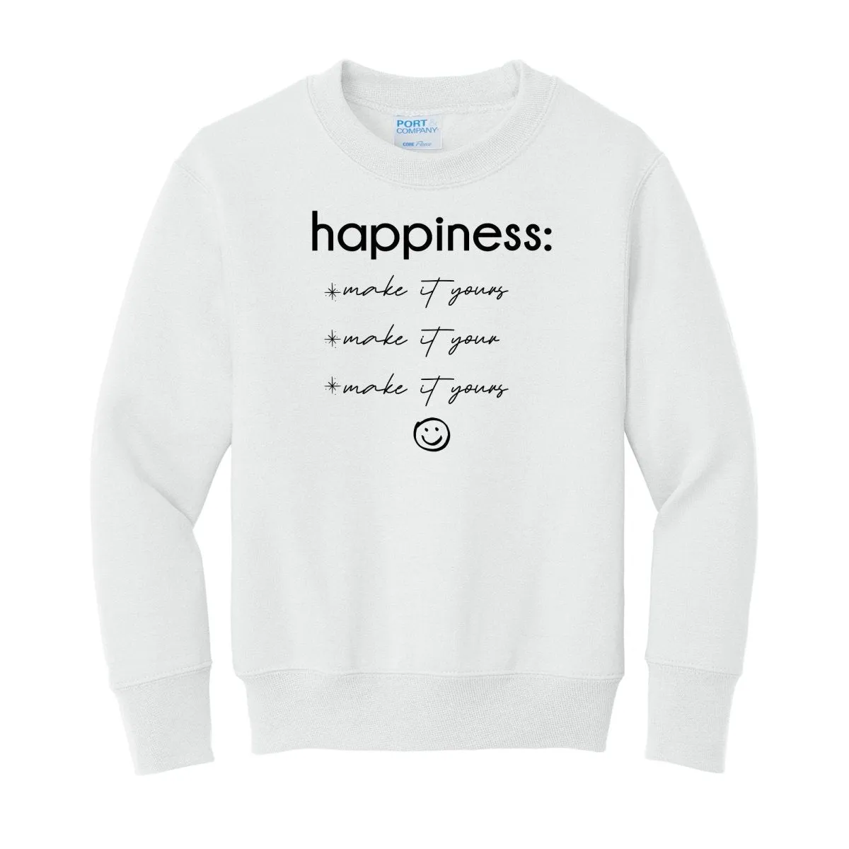 Kids Make It Yours™ 'Happiness Checklist' Crewneck Sweatshirt