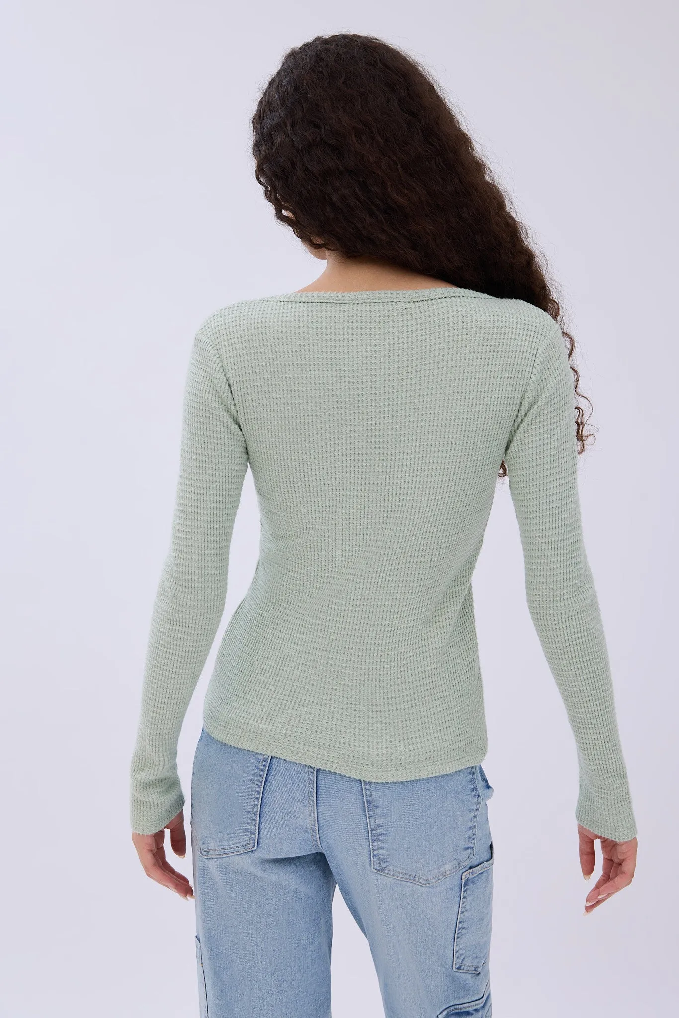 Long Sleeve Henley Top