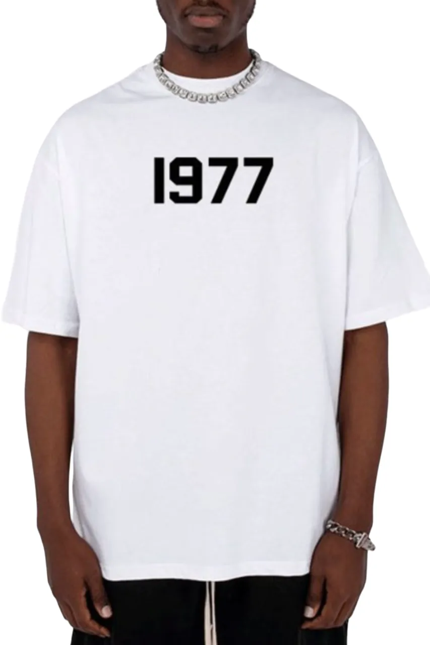 Marina Threads - "1977" - White Short Sleeve Graphic Tee