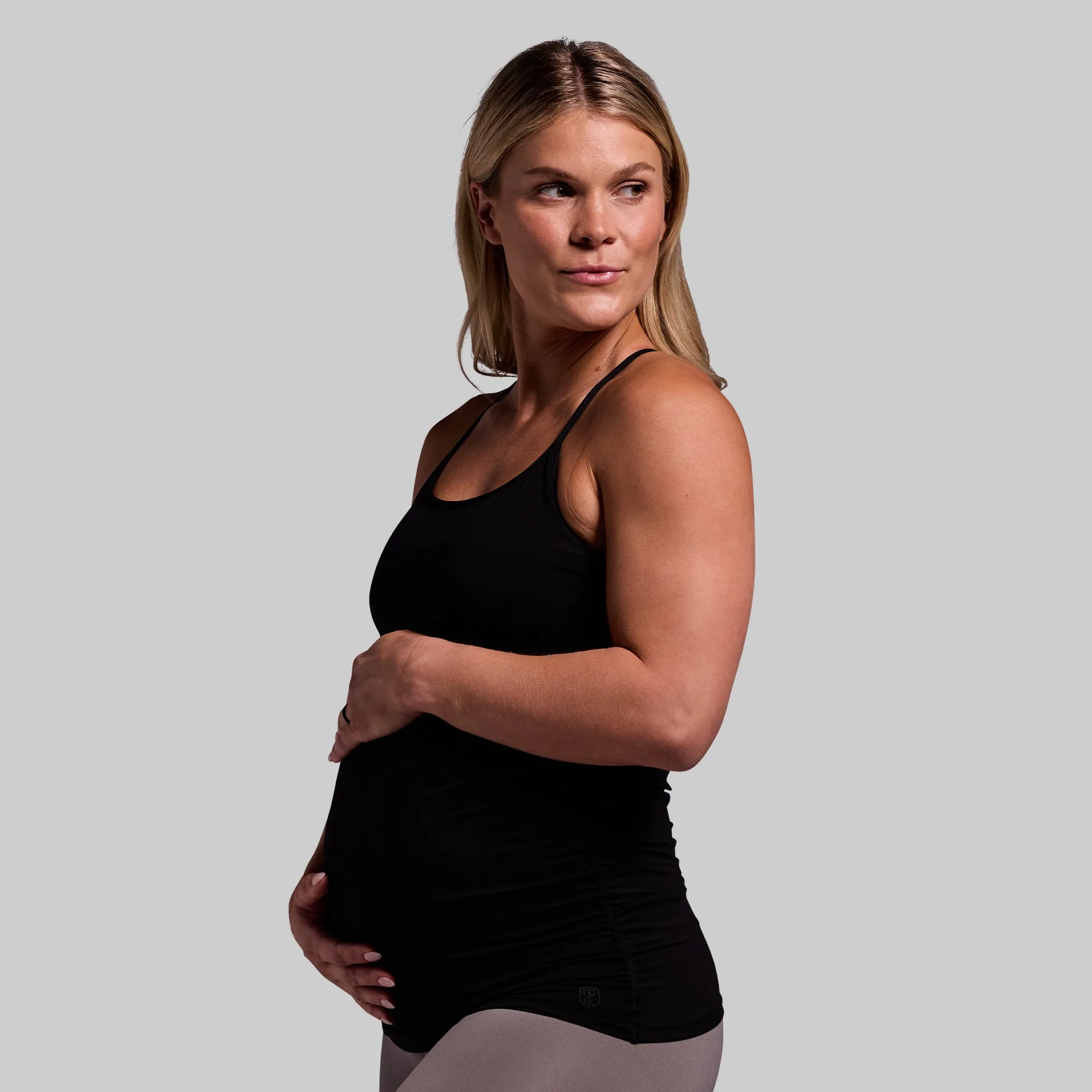 Maternity Drop Shot Tank (Black)