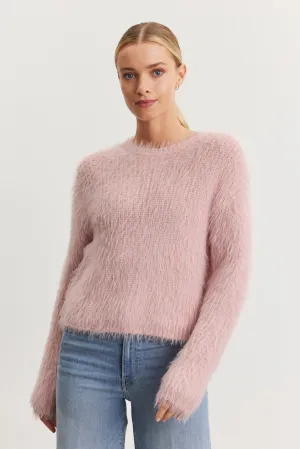 MAYLIE FEATHER YARN SWEATER