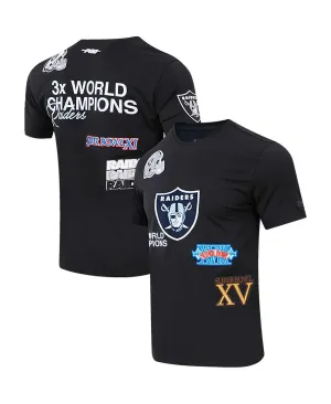 Men's black las vegas raiders championship Pro Standard T-shirt, black