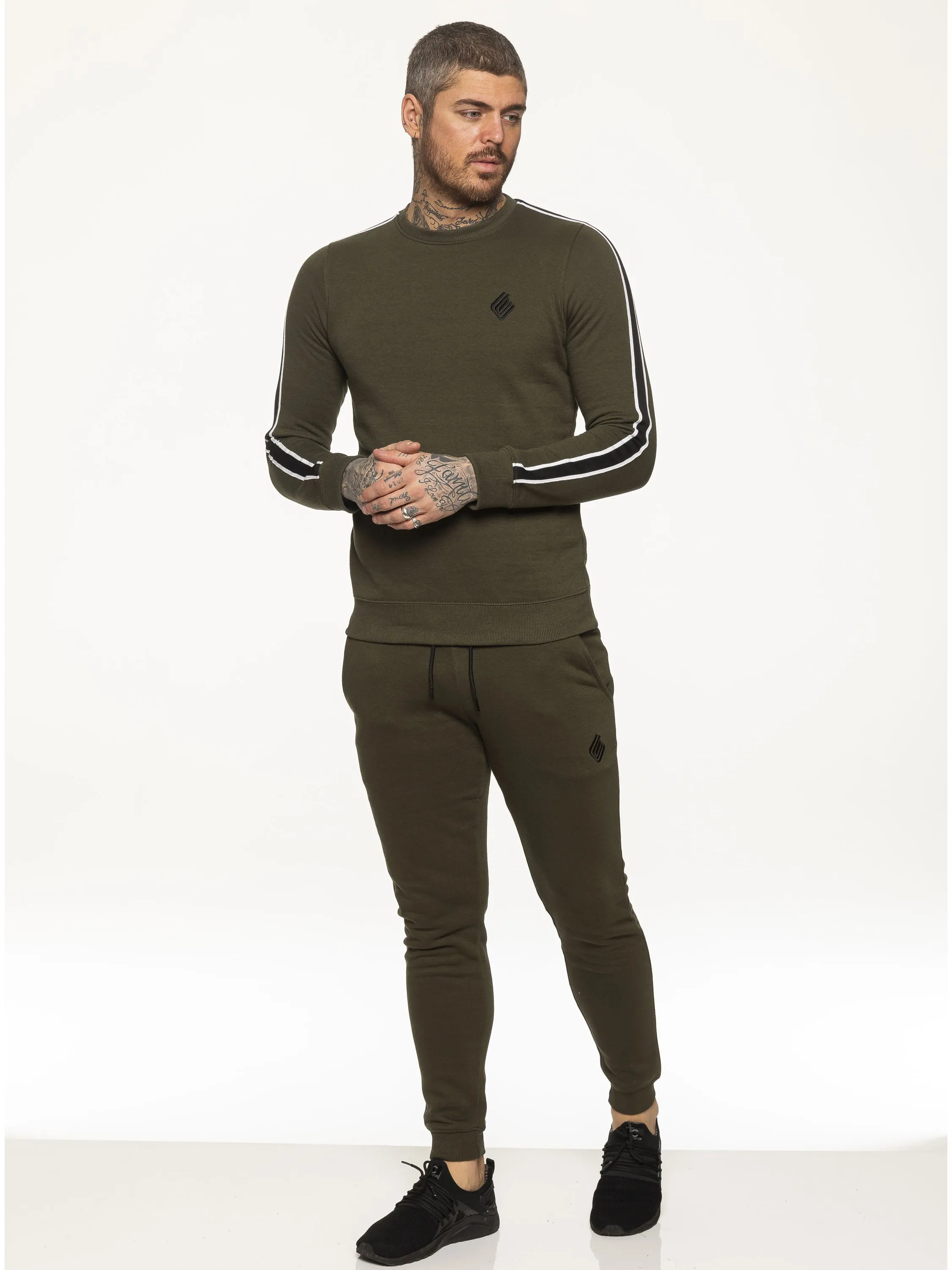 Mens Crew Neck Designer Sweatshirt | Enzo Designer Menswear