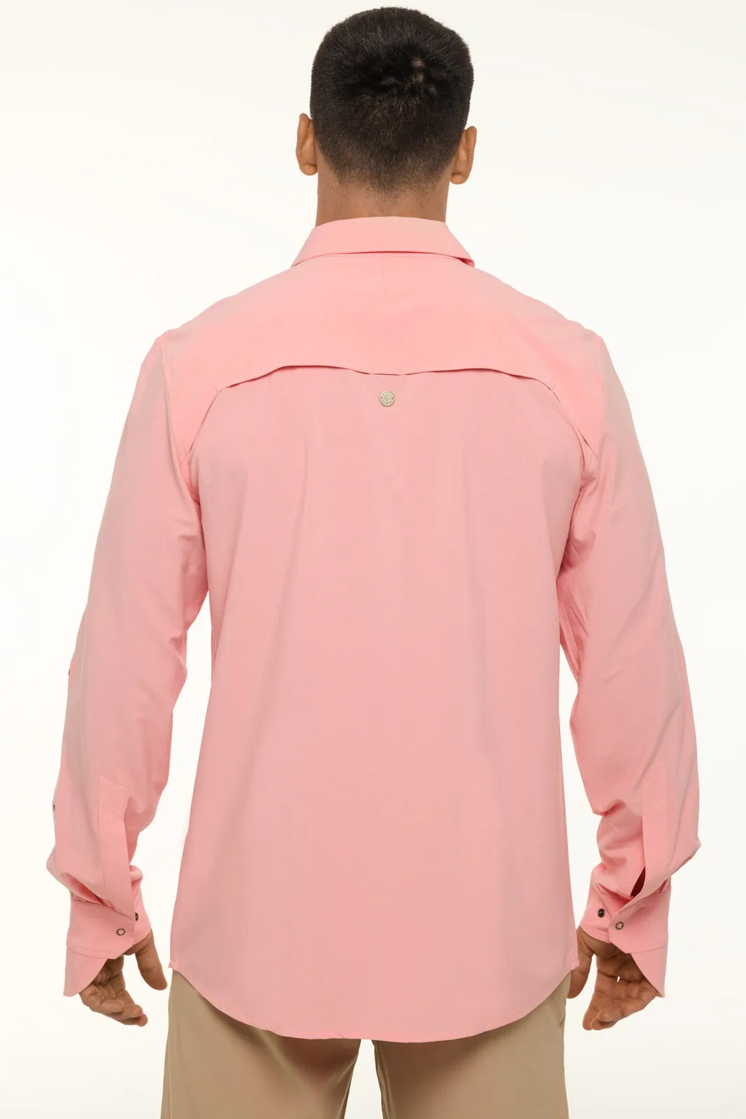 Men's Fiera Smart Shirt | Peachy Pink Shadow Stripe