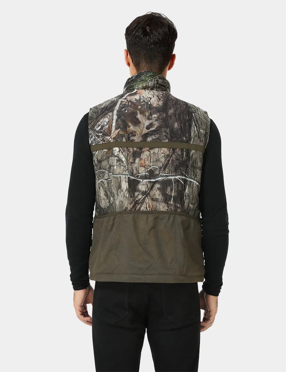 Men's Heated Hunting Vest - Camouflage, Mossy Oak Country DNA