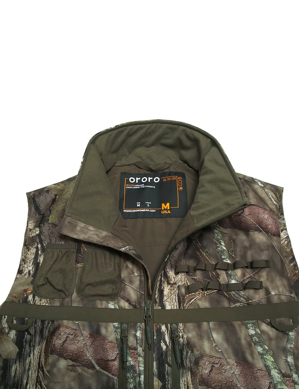 Men's Heated Hunting Vest - Camouflage, Mossy Oak Country DNA