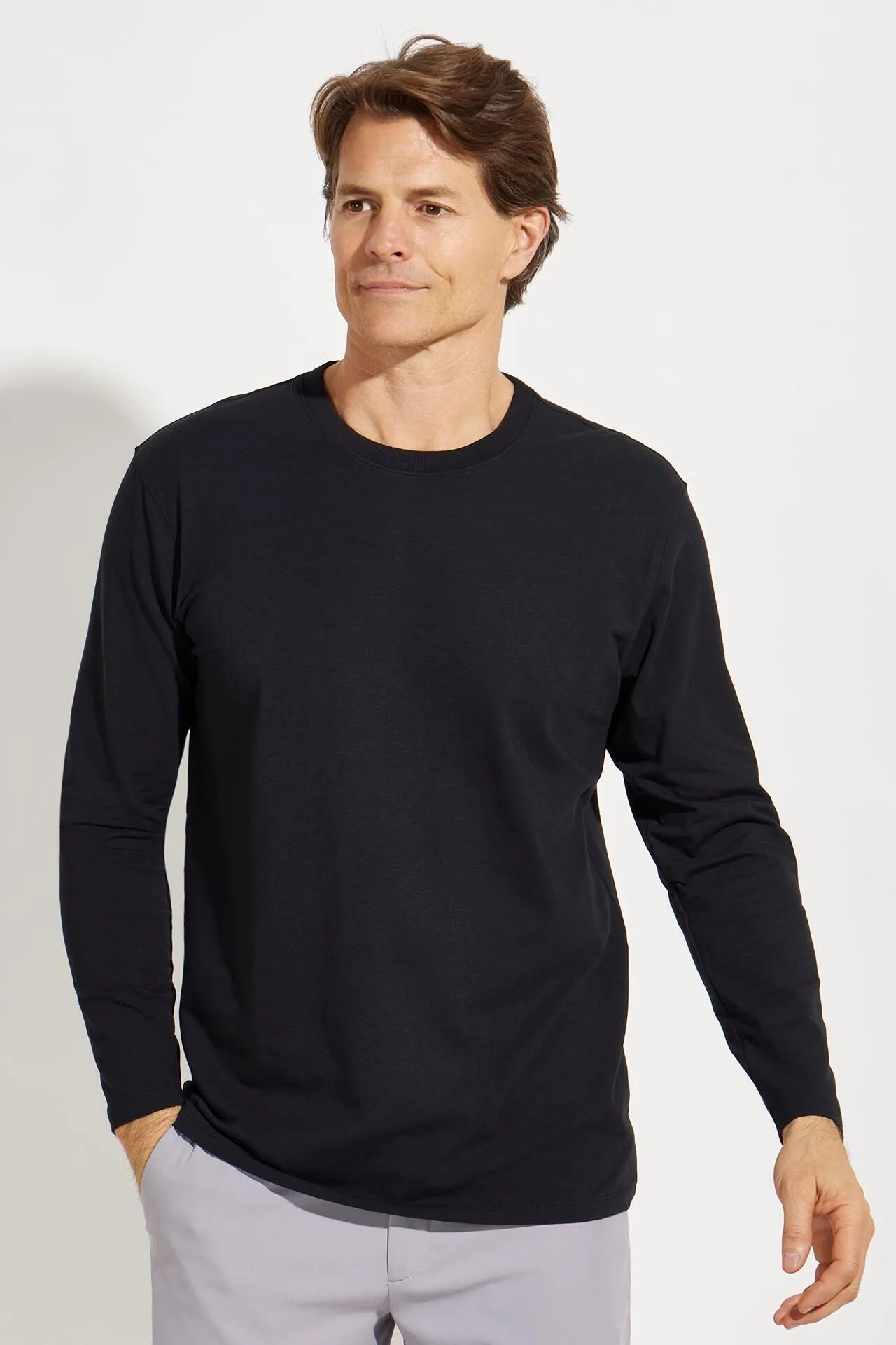 Men's Morada Everyday Long Sleeve T-Shirt  |  Black