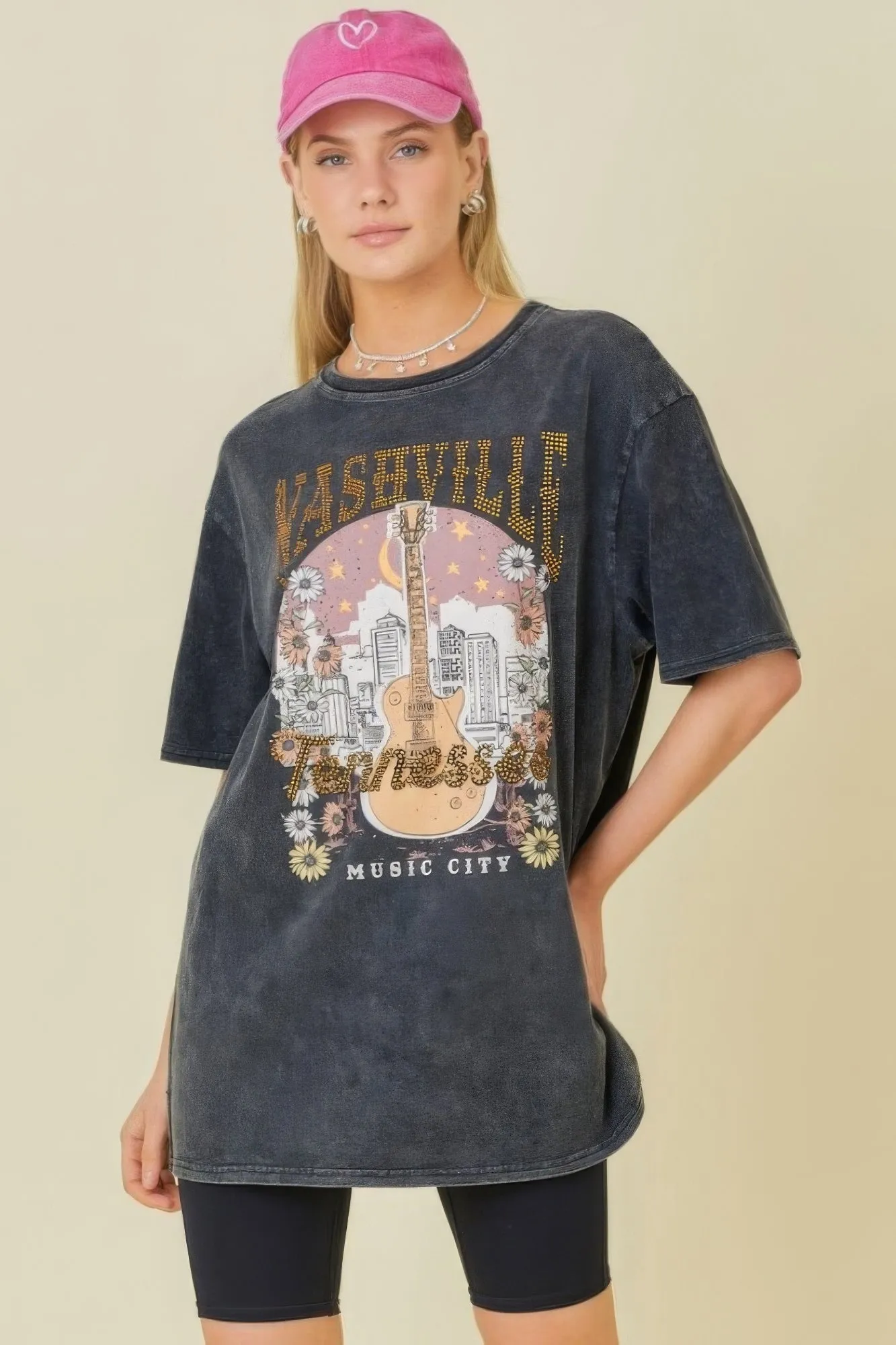 Nashville Music City Premium Quality Graphic Tee