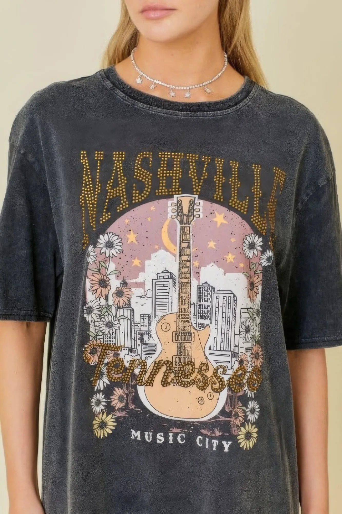 Nashville Music City Premium Quality Graphic Tee