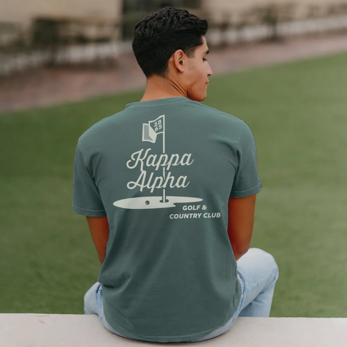 New! Kappa Alpha Comfort Colors Par For The Course Short Sleeve Tee