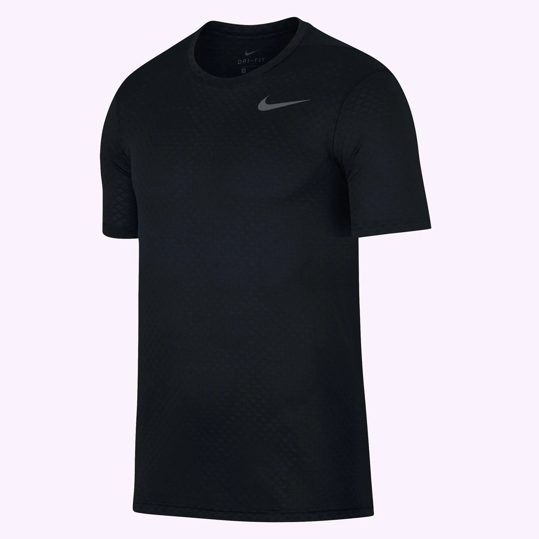 Nike Breathe - Men's Training Top - Black/Metallic Hematite