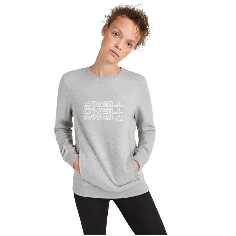 O'Neill Womens Triple Stack Crew Sweatshirt - Silver