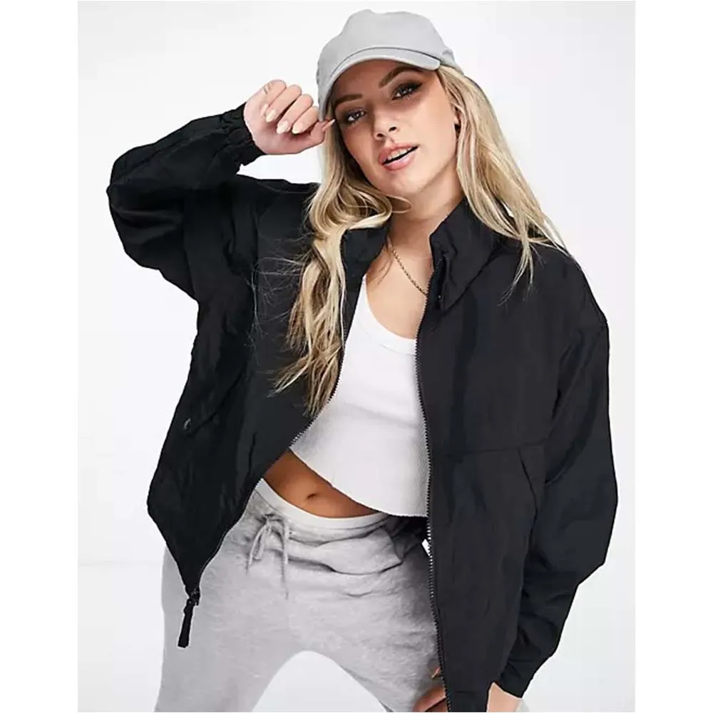 Parachute windbreaker in black by TJS