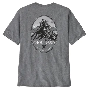 Patagonia Men's Chouinard Crest Pocket Responsibili-Tee - Gravel Heather