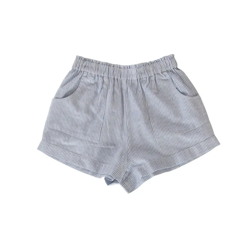 Peggy Sara Shorts - Blue Stripe