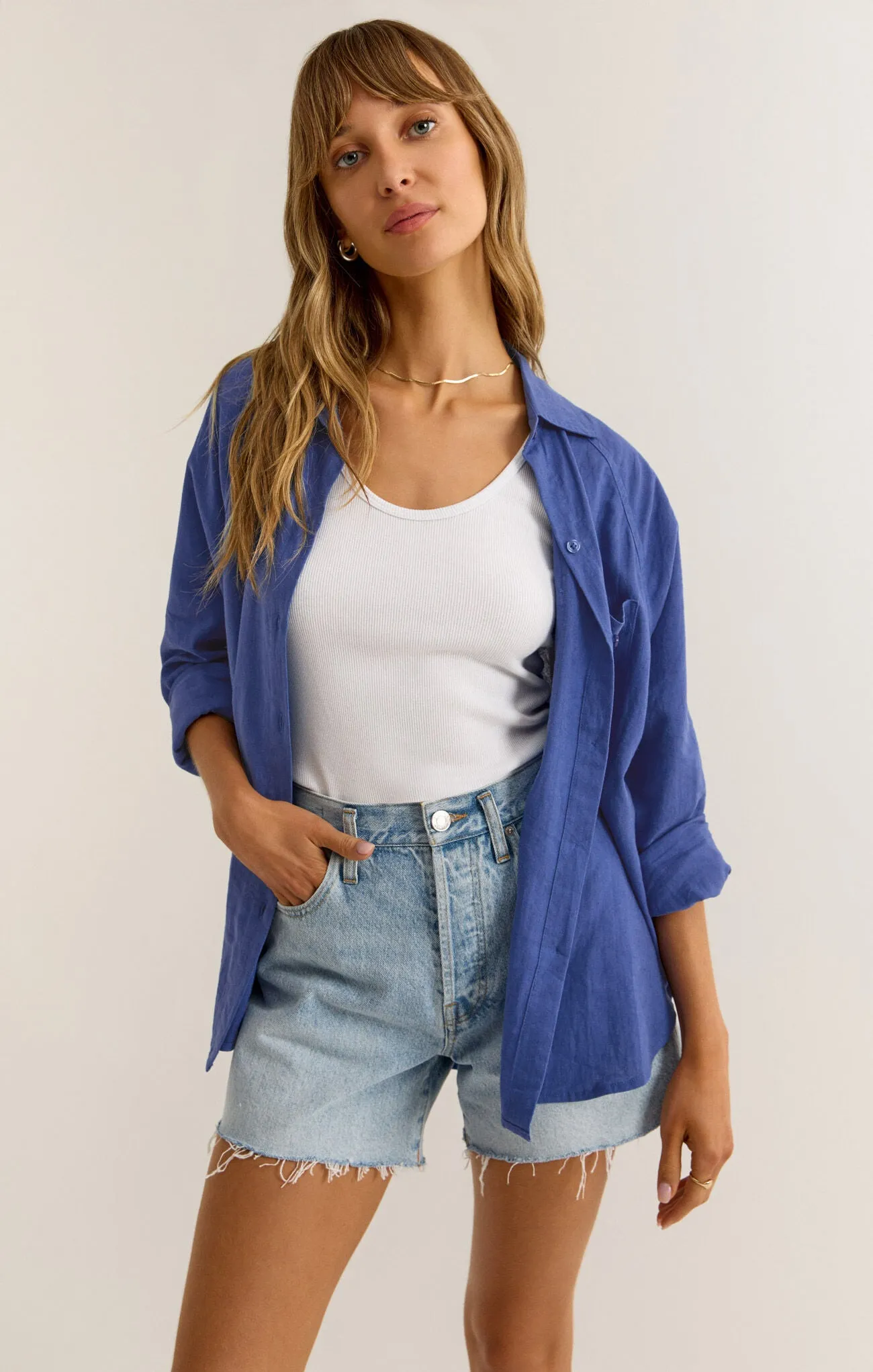 PERFECT LINEN TOP