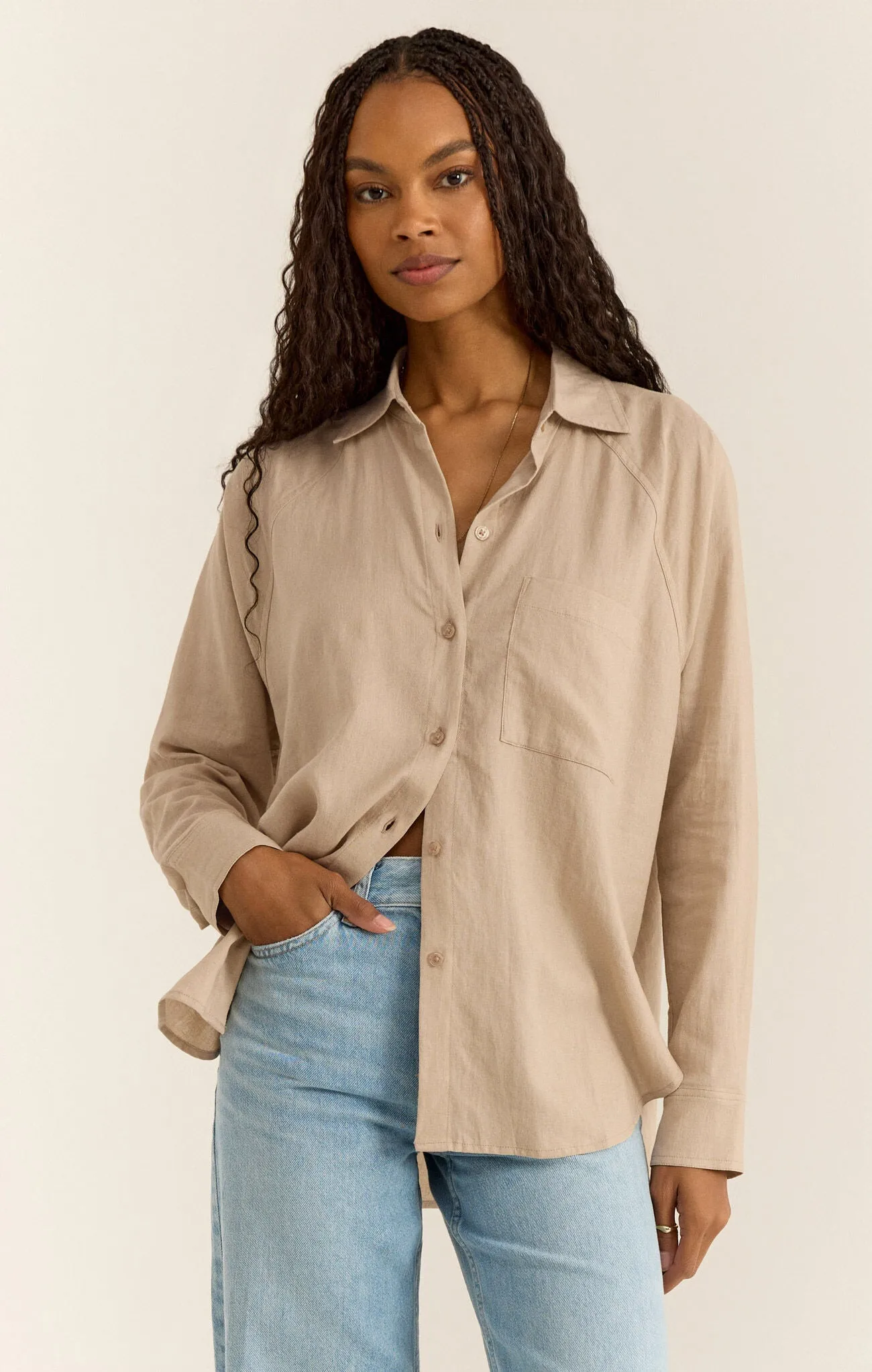 PERFECT LINEN TOP