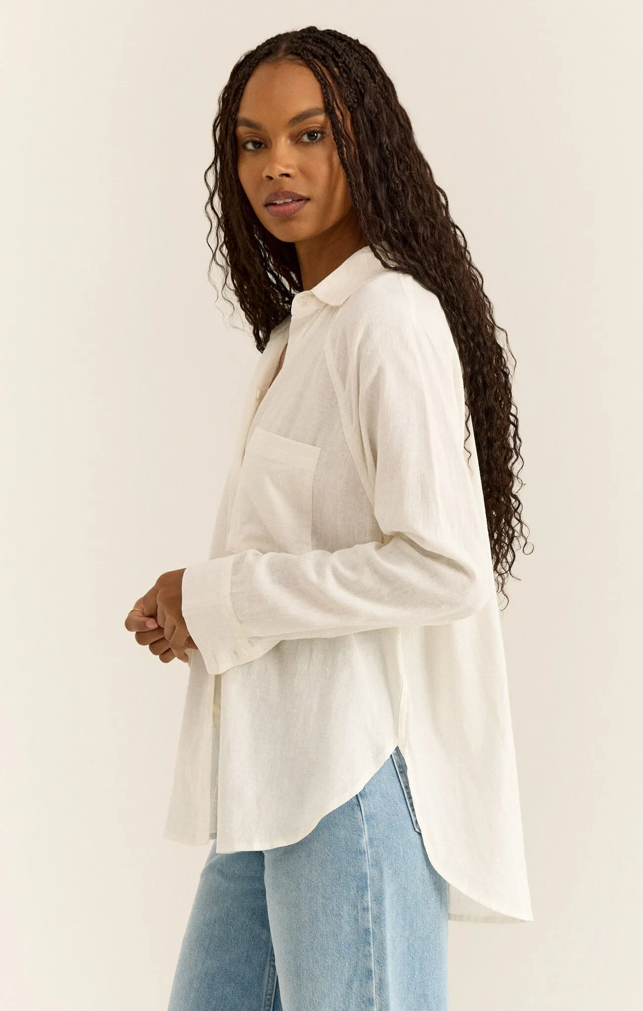 PERFECT LINEN TOP