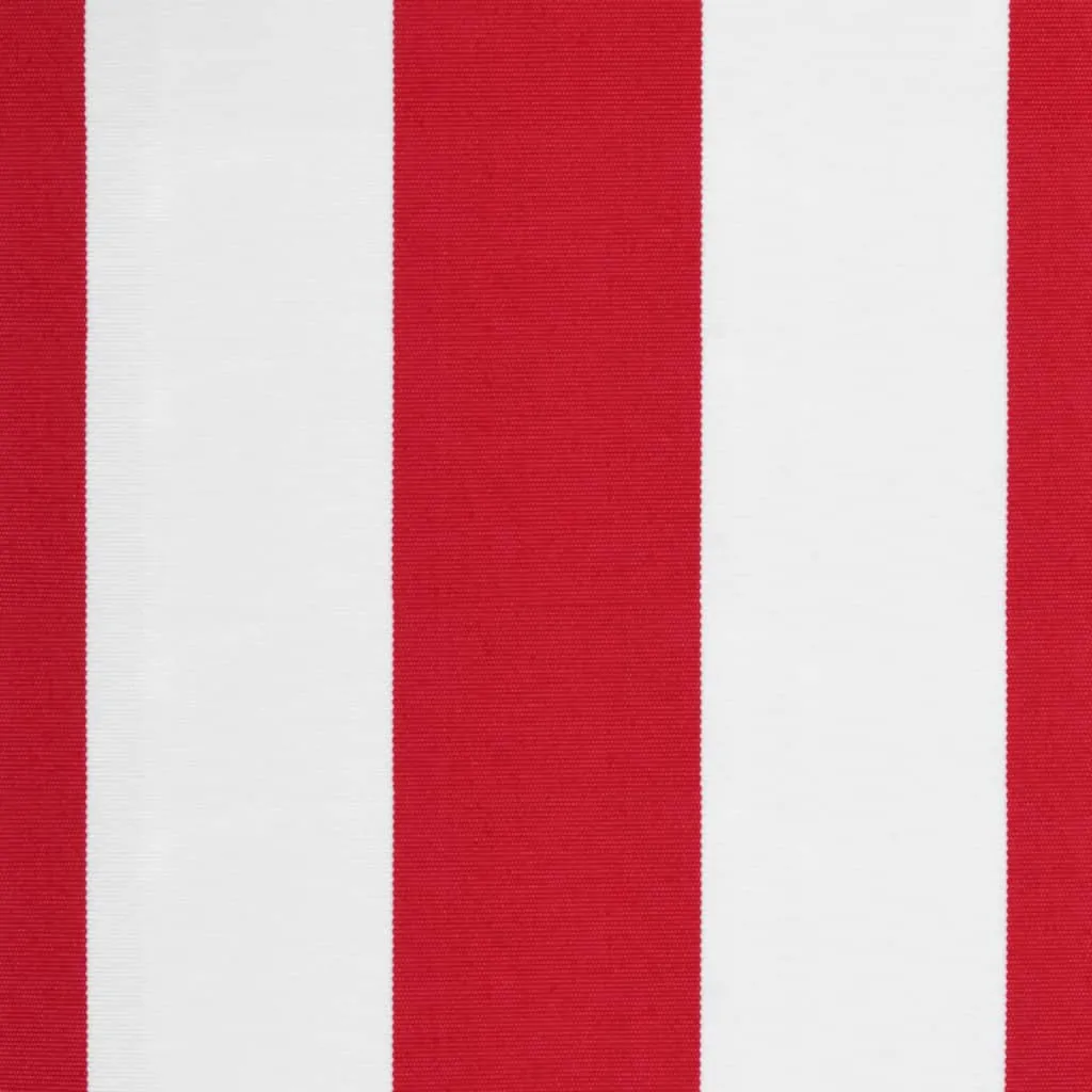 Replacement Fabric for Awning Red and White Stripe 4x3.5 m