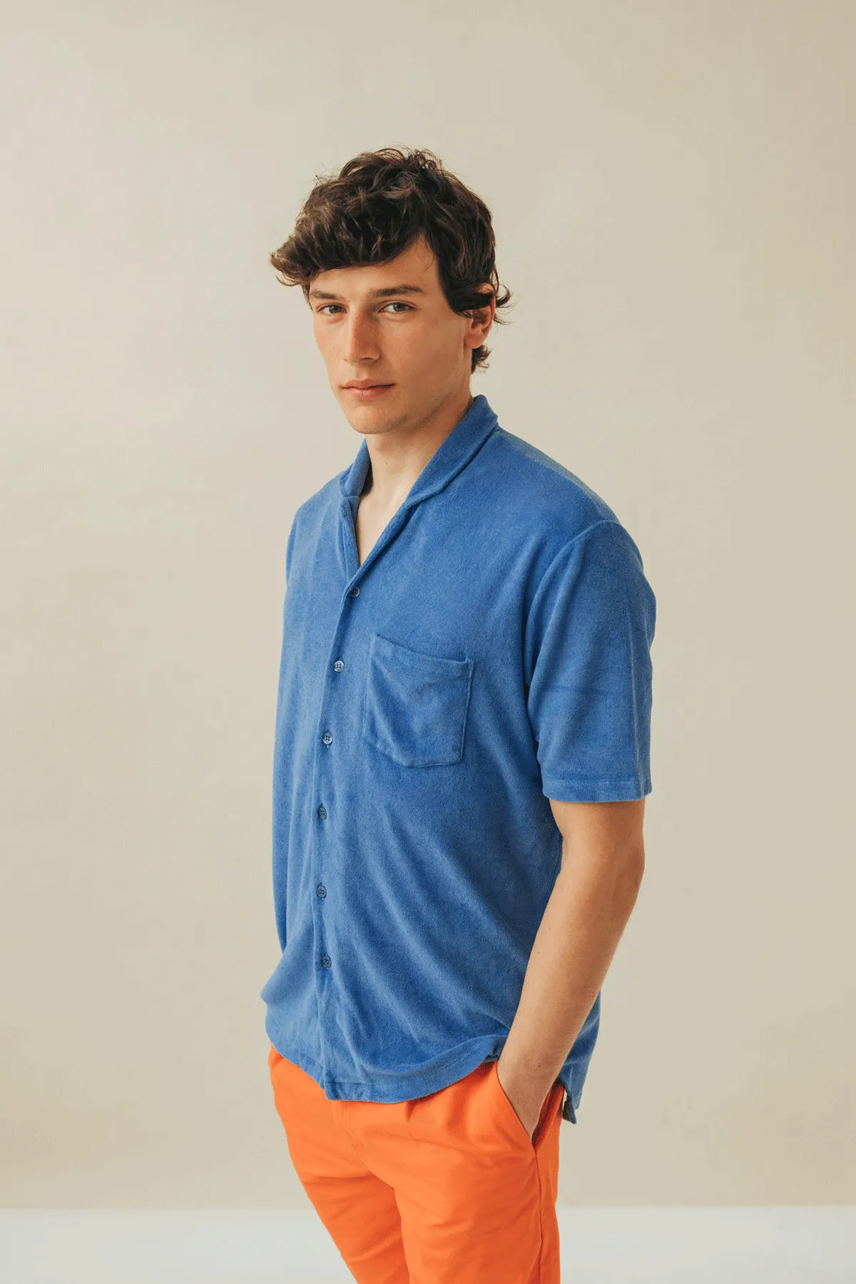 SHIRT TERRY DENIM BLUE