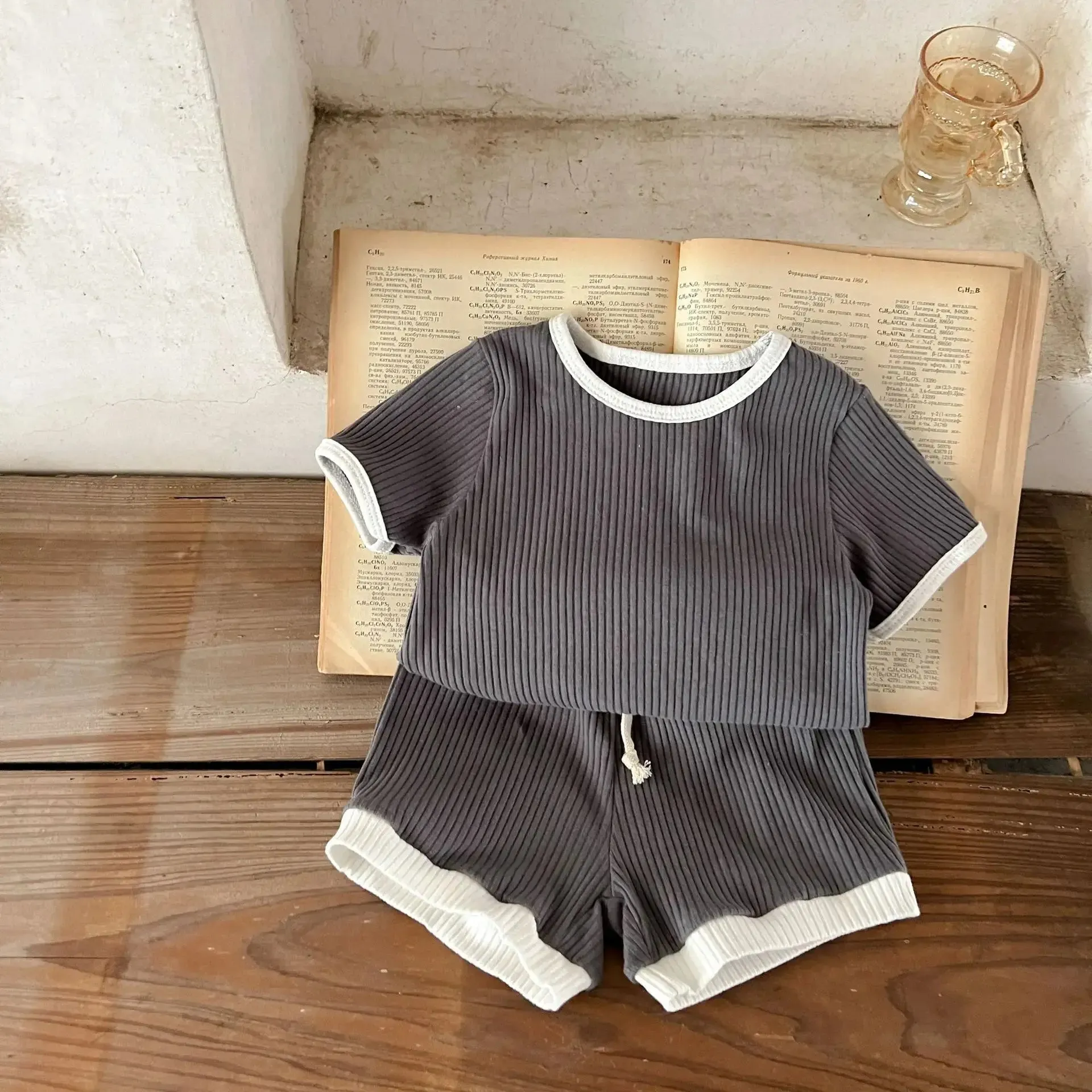 Summer Infant Boys Short Sleeve Striped Tops  Shorts