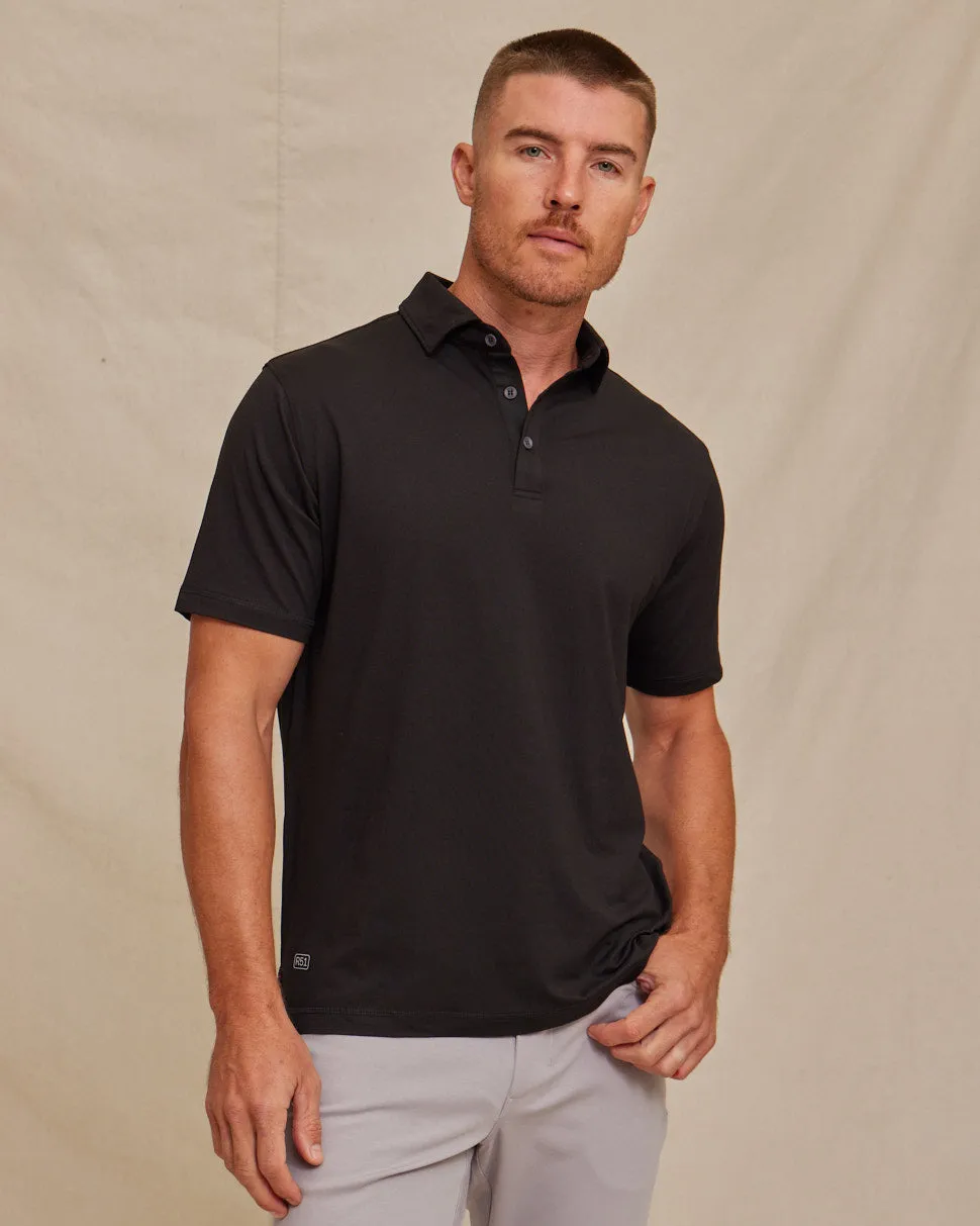 The Voyager - Performance SS Polo - Black