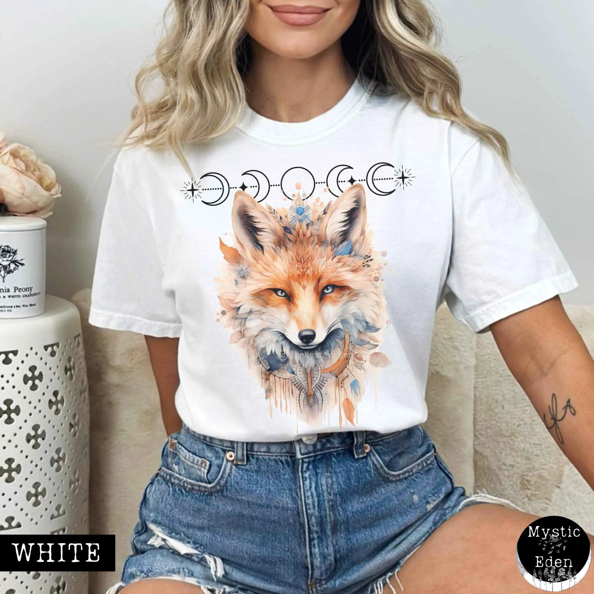 Vintage Mystical Fox Shirt