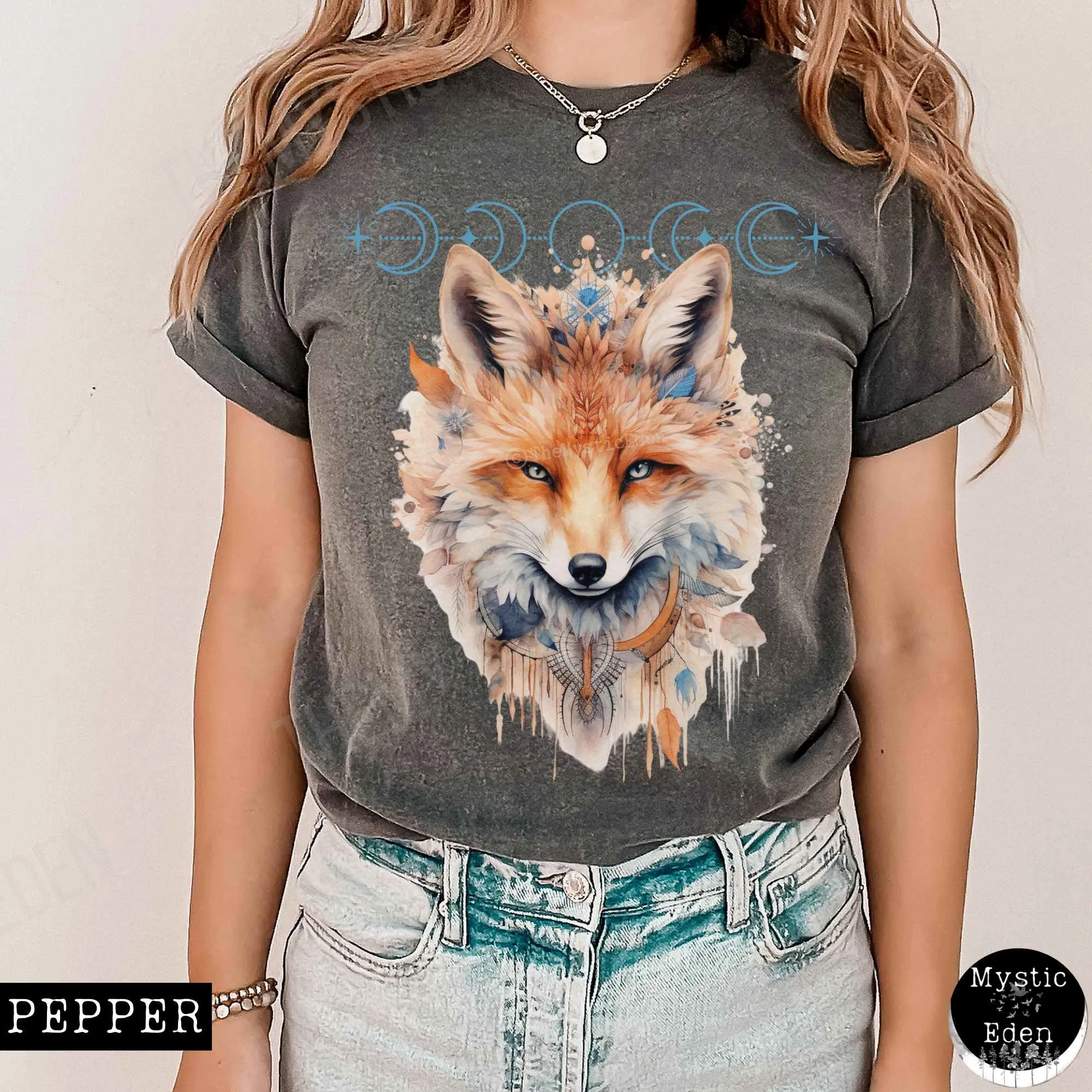 Vintage Mystical Fox Shirt