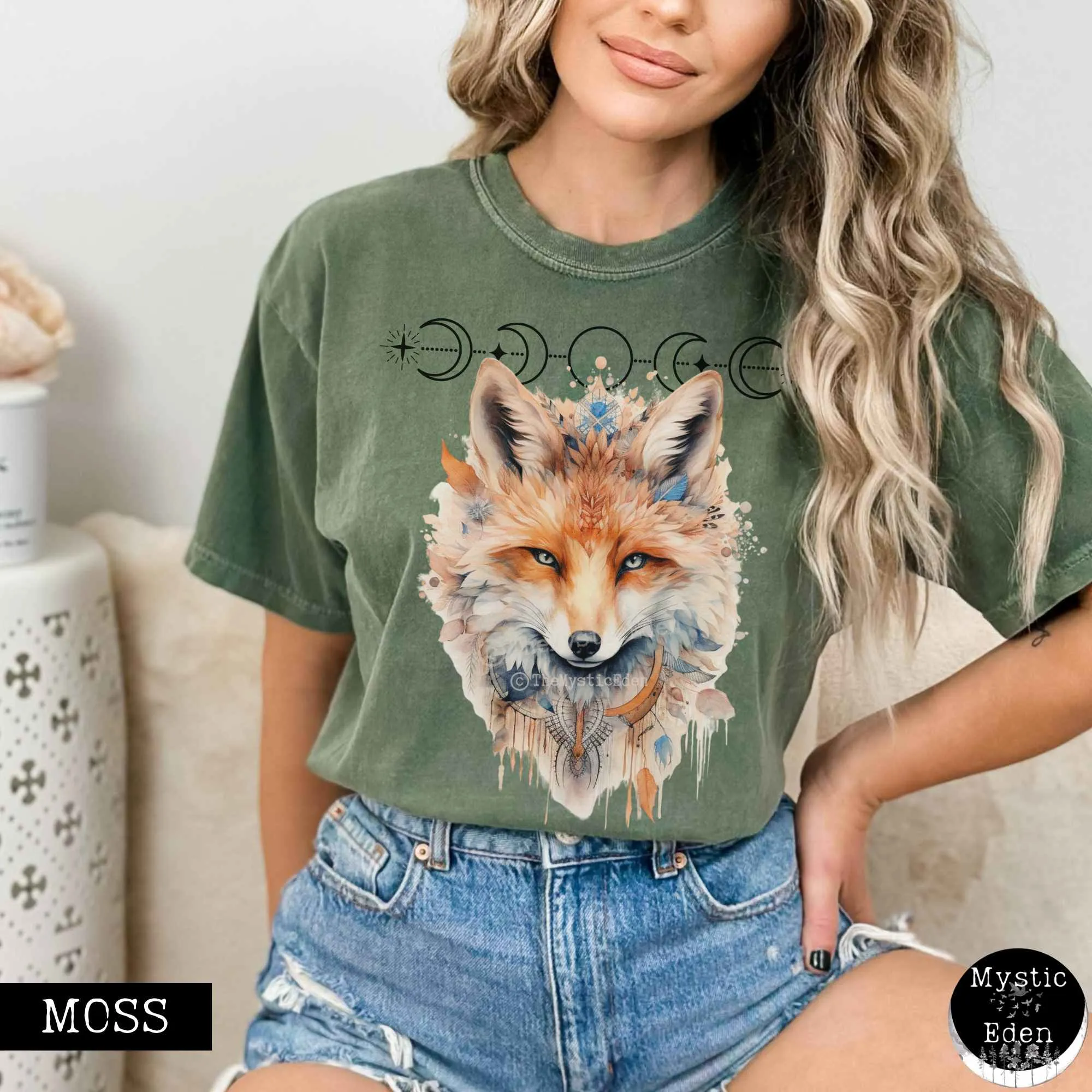 Vintage Mystical Fox Shirt