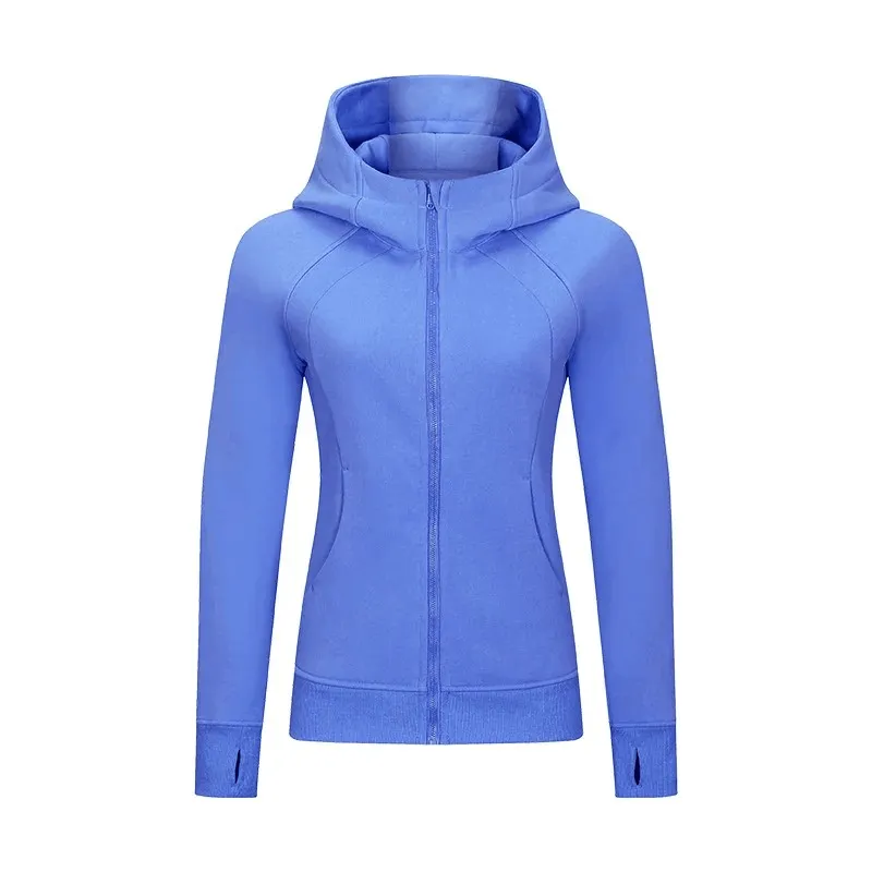 Zip-Up Athletic Fleece Hoodie for Women - SF1919